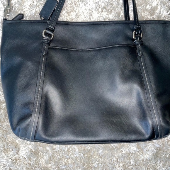 coach vintage leather satchel purse black - Picture 7 of 13